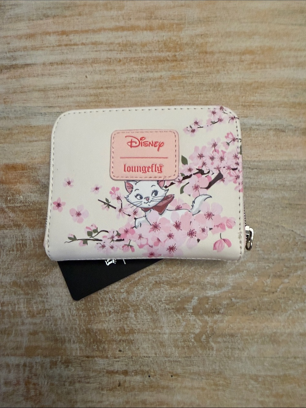 Loungefly Disney Aristocats Pink Floral Zip Wallet - Picture 2 of 3